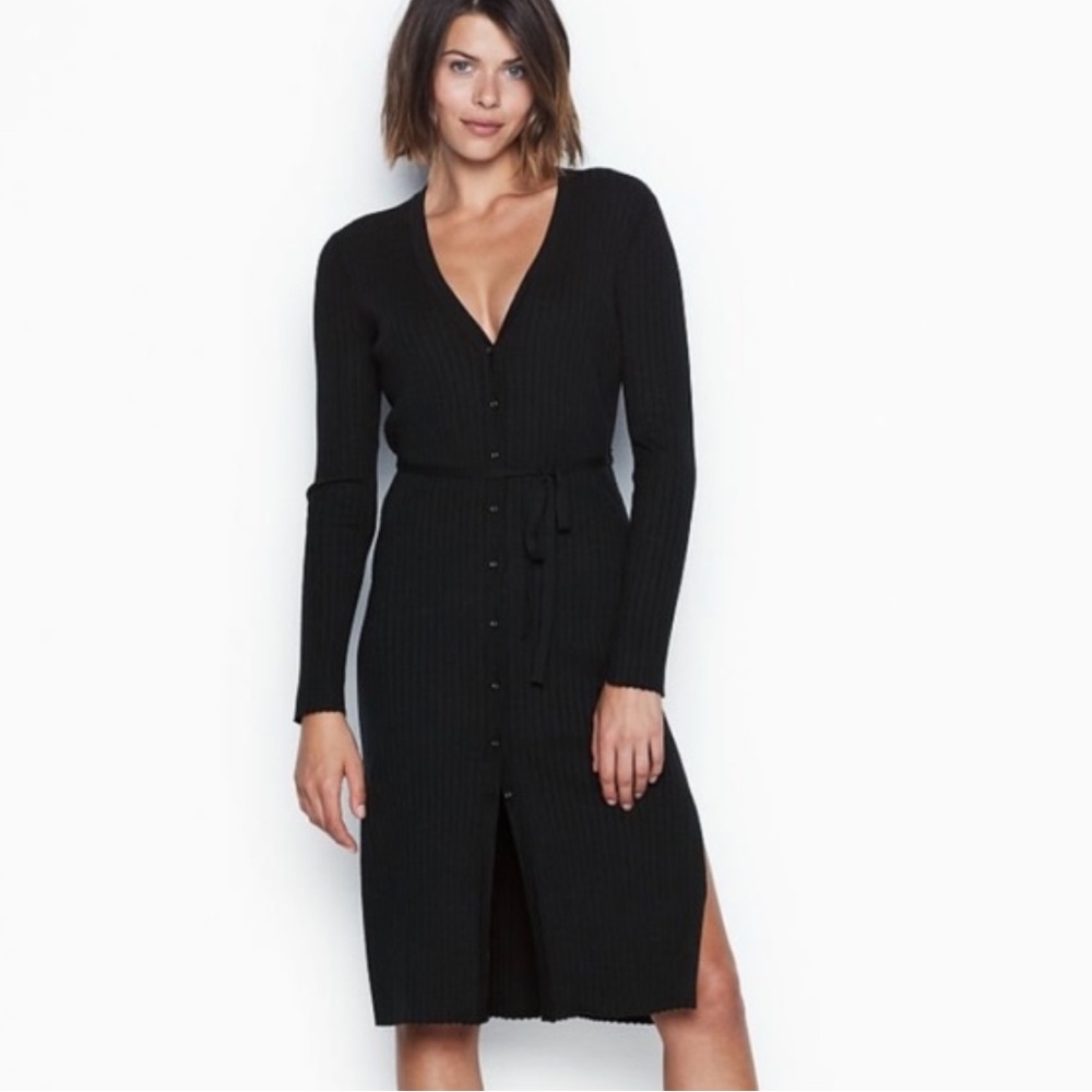 Victoria's Secret Black Midi Dress